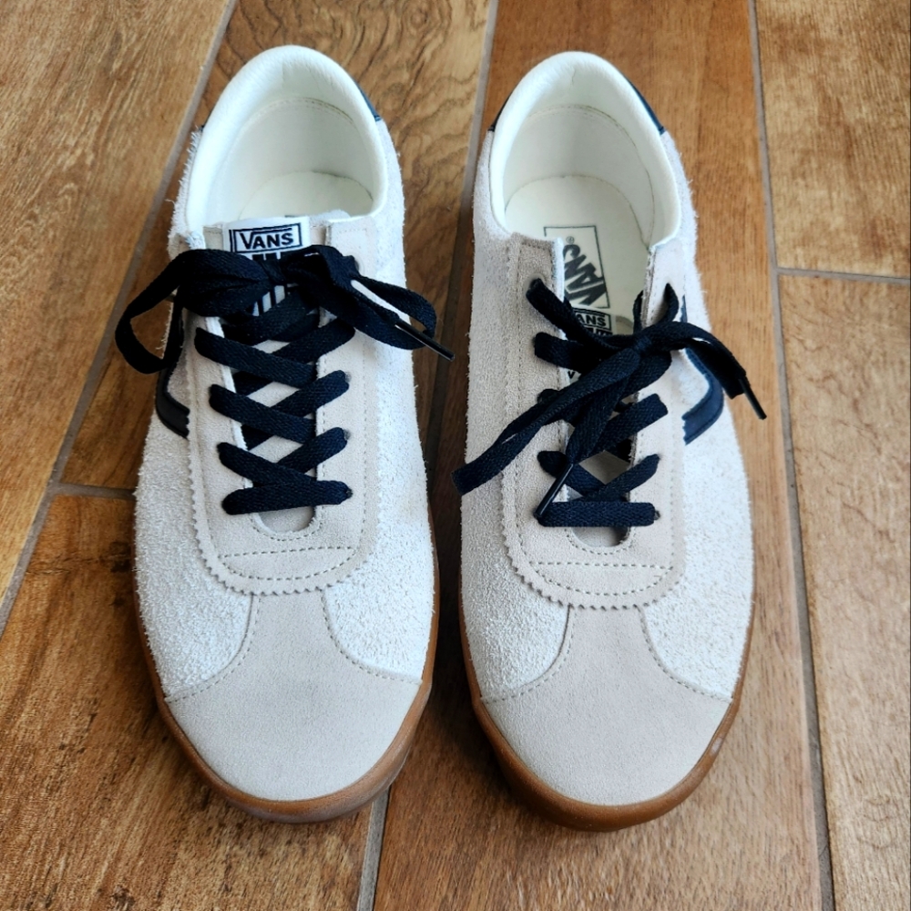 VANS Sport Low Blue/ Marshmallow White Mens Size 10.5